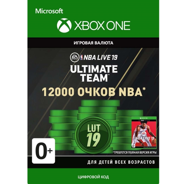 Xbox Xbox NBA LIVE 19: NBA UT 12000 Points Pack (Xbox One)