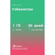 Изображение товара eSIM Telwel пакет Узбекистан 1Гб 30 дней
