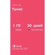 Изображение товара eSIM Telwel пакет Тунис 1Гб 30 дней