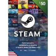 Изображение товара Игровая валюта PC Steam Wallet Карта оплаты Steam 50 USD USA