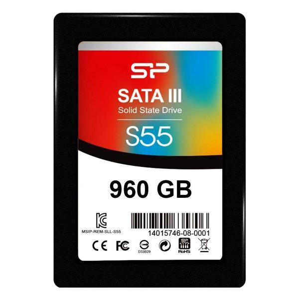 Изображение товара Внутренний диск SSD Silicon Power 2.5  Slim S55 960 Гб SATA III SP960GBSS3S55S25