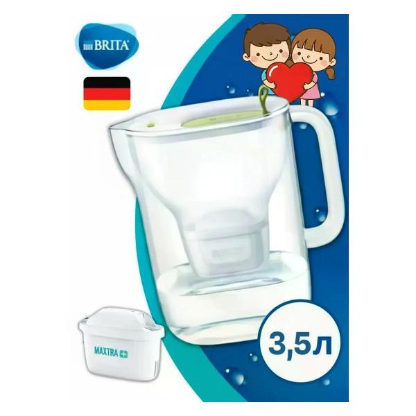 Изображение товара Фильтр-кувшин для очистки воды BRITA Style  3,5л, Лайм, 1 картридж в комплекте