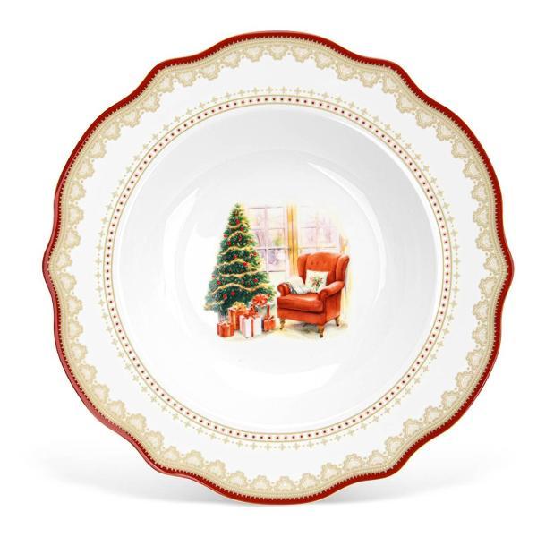 Изображение товара Тарелка FISSMAN 16028 CHRISTMAS EVE 22см (фарфор)