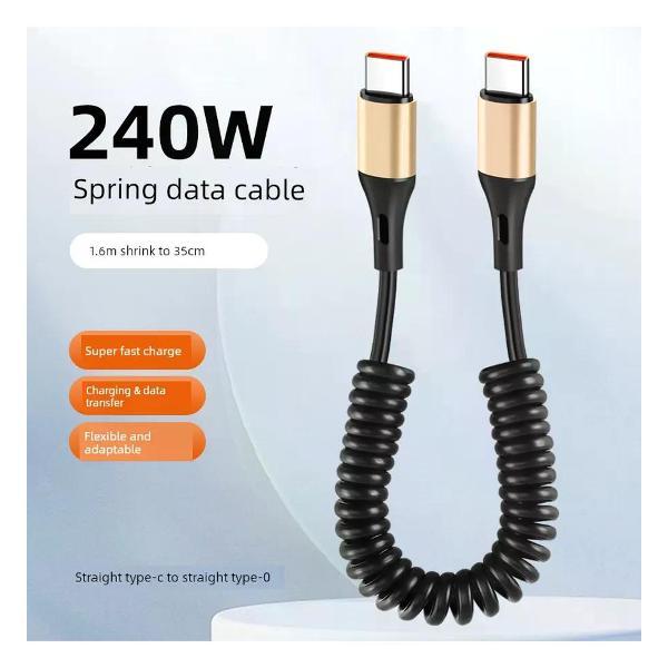 Изображение товара Кабель USB Type-C UNIMALL T56-2 240W для смартфонов Изображение товара Кабель USB Type-C UNIMALL T56-2 240W для смартфонов