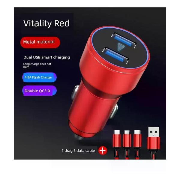 Изображение товара Автомобильное зарядное устройство UNIMALL Dark Blue Series для смартфонов