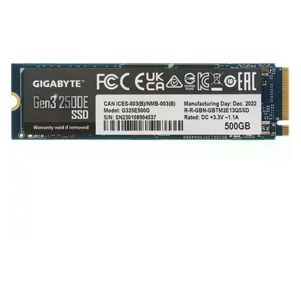 Изображение товара Внутренний диск SSD GIGABYTE M.2 500GB 2500E G325E500G NVMe PCIe 3.0