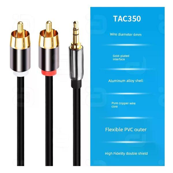 Изображение товара Аудиокабель UNIMALL M для смартфона и аудиосистем с RCA разъемами Изображение товара Аудиокабель UNIMALL M для смартфона и аудиосистем с RCA разъемами