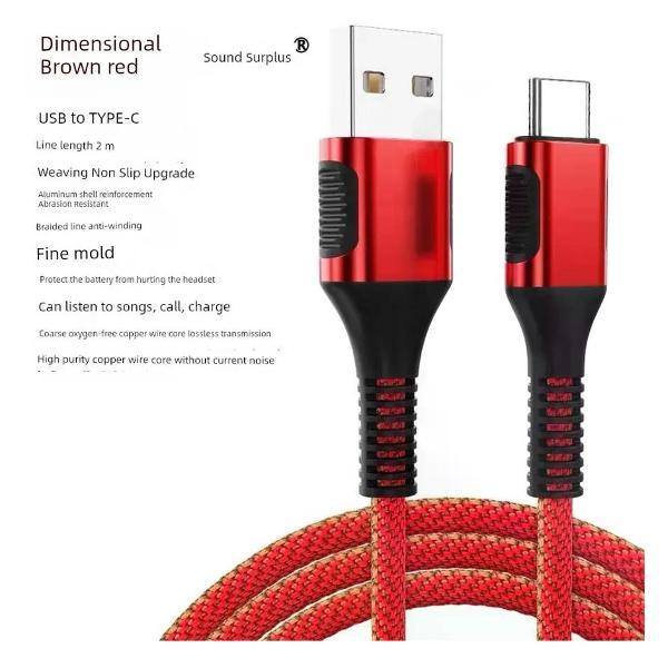 Изображение товара Кабель USB Type-C UNIMALL W820NB 2м с оплеткой для смартфона и ПК Изображение товара Кабель USB Type-C UNIMALL W820NB 2м с оплеткой для смартфона и ПК