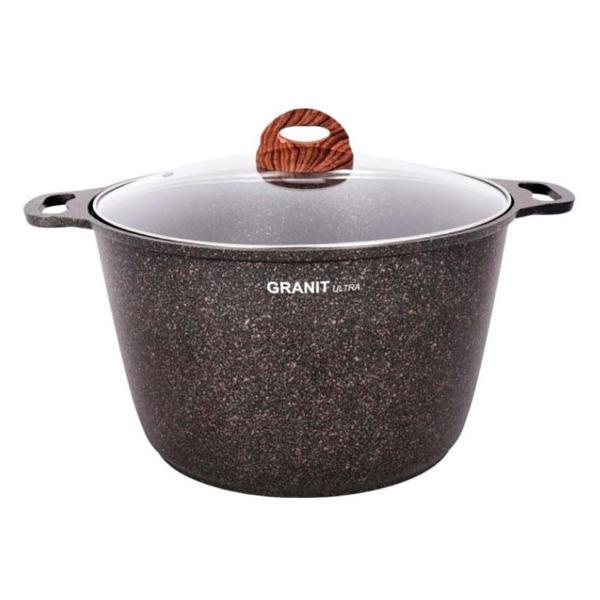 Изображение товара Жаровня Kukmara Granit ultra (кго102а) 10 л, со стекл. крышкой