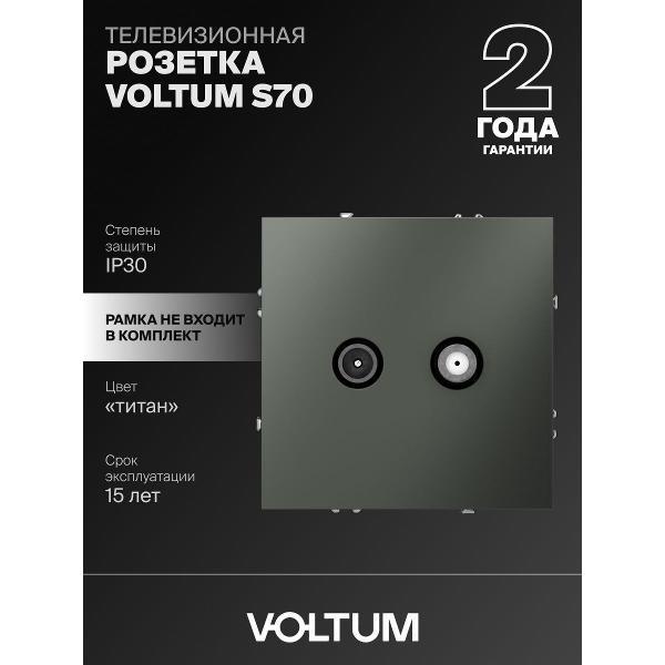 Изображение товара Розетка электрическая Voltum S70