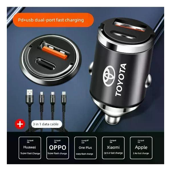 Изображение товара Автомобильное зарядное устройство UNIMALL 200W Hidden PD+USB с быстрым зарядом Изображение товара Автомобильное зарядное устройство UNIMALL 200W Hidden PD+USB с быстрым зарядом