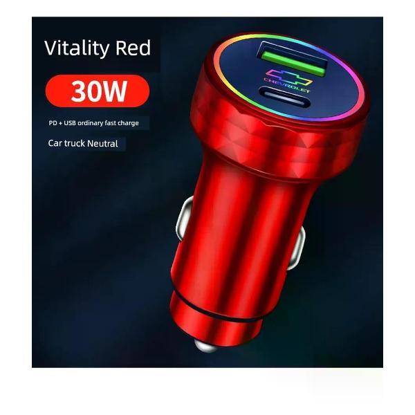 Изображение товара Автомобильное зарядное устройство UNIMALL Chevrolet 30Вт с USB для смартфонов Изображение товара Автомобильное зарядное устройство UNIMALL Chevrolet 30Вт с USB для смартфонов