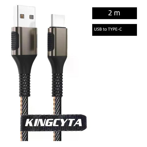 Изображение товара Кабель Yingxida USB-Type-C 2м для смартфонов и компьютеров Изображение товара Кабель Yingxida USB-Type-C 2м для смартфонов и компьютеров