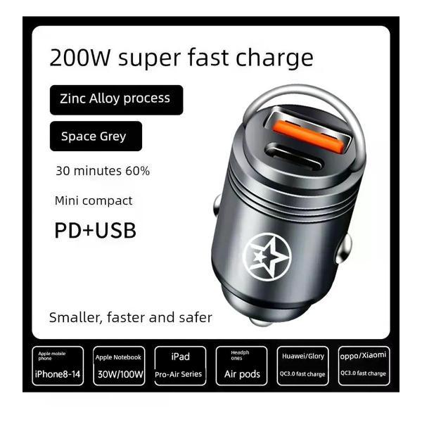 Изображение товара Автомобильное зарядное устройство UNIMALL Car Charger 9 200Вт с PD и USB