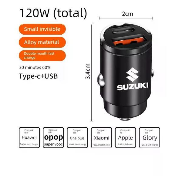 Изображение товара Автомобильное зарядное устройство Luoling 120Вт USB+C для быстрой зарядки смартфонов Изображение товара Автомобильное зарядное устройство Luoling 120Вт USB+C для быстрой зарядки смартфонов