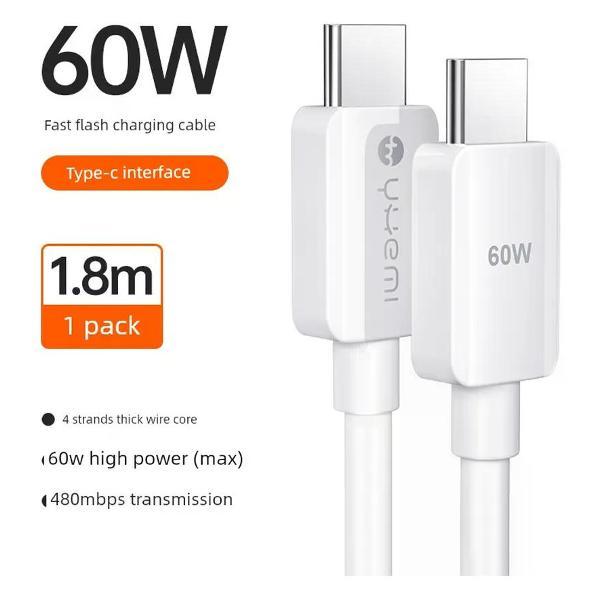 Изображение товара Кабель USB Type-C UNIMALL MD262-1.8 для зарядки и передачи данных Изображение товара Кабель USB Type-C UNIMALL MD262-1.8 для зарядки и передачи данных