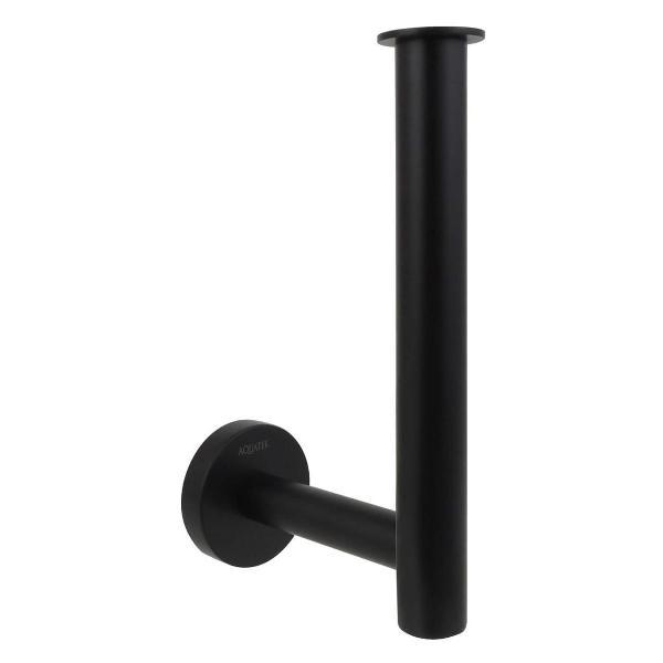 Изображение товара Держатель для туалетной бумаги Aquatek Бумагодержатель для запасного рулона AQUATEK, матовый черный AQ4007MB ВЕГА