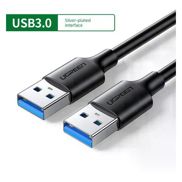 Изображение товара Кабель Ugreen USB 3.0 для смартфона и компьютера 1 м черный Изображение товара Кабель Ugreen USB 3.0 для смартфона и компьютера 1 м черный