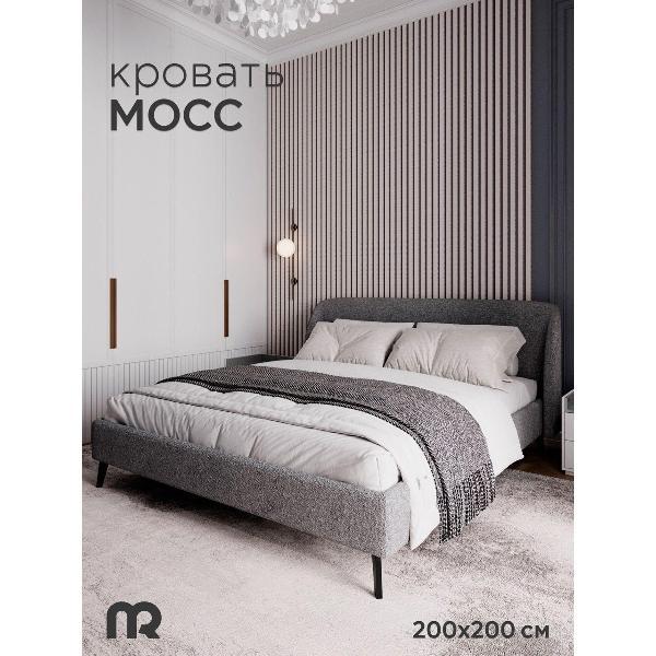 Изображение товара Кровать Mebelroom Мосс на ножках с мягким изголовьем и высокой функцией удобства Изображение товара Кровать Mebelroom Мосс на ножках с мягким изголовьем и высокой функцией удобства