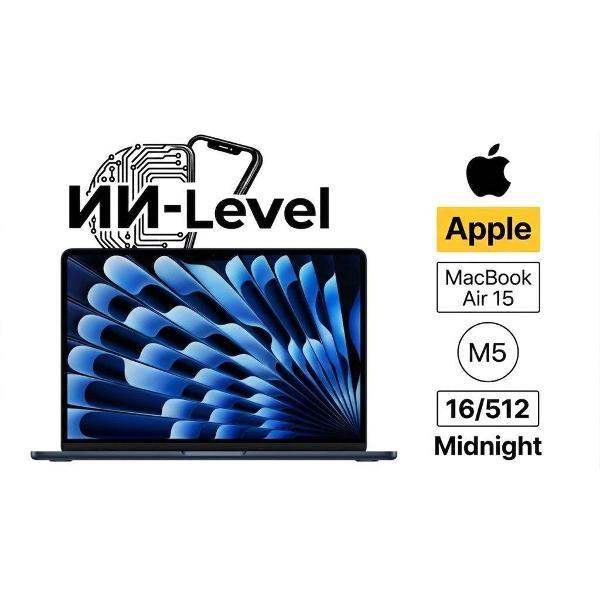 Изображение товара Ноутбук Apple MacBook Air 15 2026 M5 16/512GB Midnight Изображение товара Ноутбук Apple MacBook Air 15 2026 M5 16/512GB Midnight