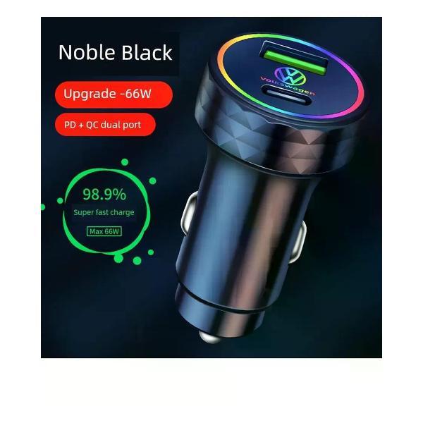 Изображение товара Автомобильное зарядное устройство UNIMALL Volkswagen 66W с USB для смартфонов Изображение товара Автомобильное зарядное устройство UNIMALL Volkswagen 66W с USB для смартфонов