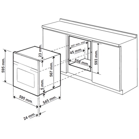 Встраиваемый газовый духовой шкаф bosch hgn10g050 silver