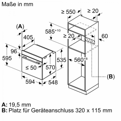 Шкаф bosch hbg 634bb1