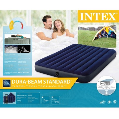 Надувной матрас intex downy bed 64763