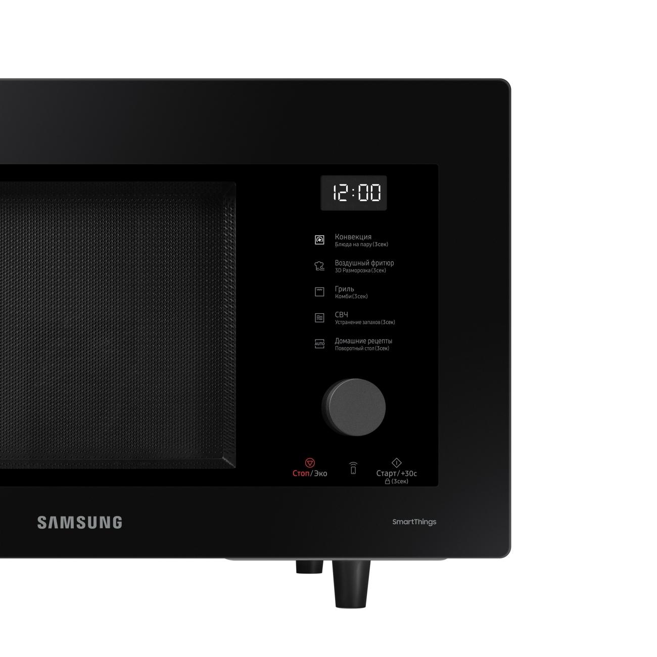 Микроволновая печь с грилем Samsung MC32DG7646KKBW черная — фото 11