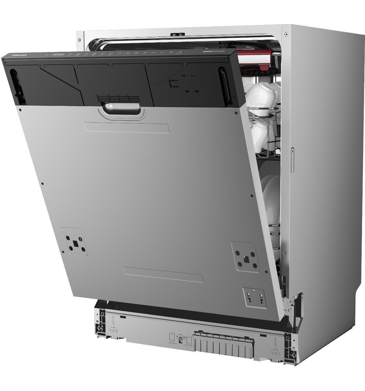 Изображение товара Уцененная встраиваемая посудомоечная машина Toshiba DW-14B4(B)-RU, отличный