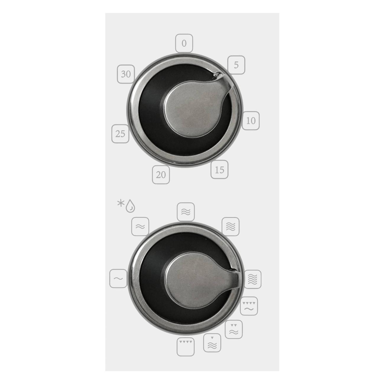 Встраиваемая микроволновая печь Korting KMI 820 RSI белый, 20 л, 700 Вт, переключатели - поворотный механизм, фото3