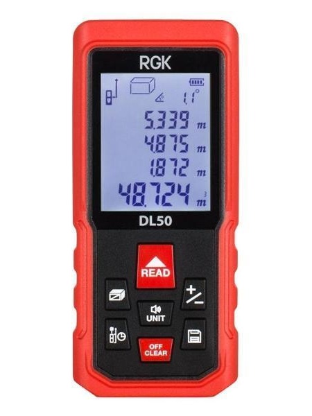 Изображение товара Дальномер лазерный и рулетка RGK DL50п