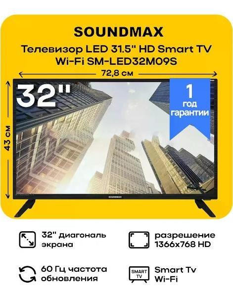 Телевизор Soundmax SM-LED32M09S — фото 2