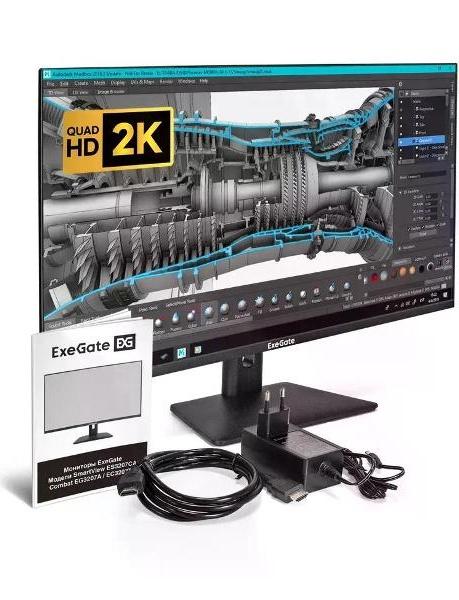 Монитор LCD 31.5" ExeGate ES3207CA SmartView 2560x1440 75 Гц — фото 1