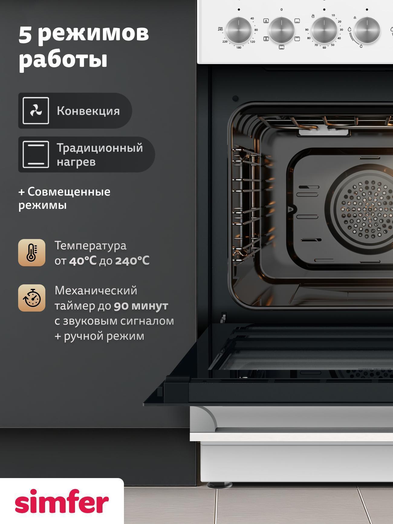 Плита комбинированная Simfer F56MW46015 — фото 4
