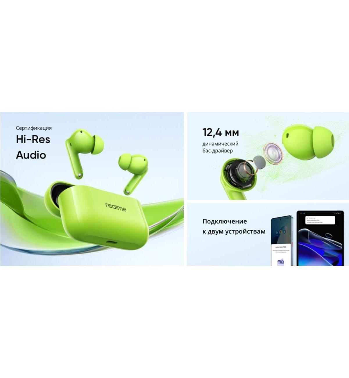Наушники внутриканальные realme Buds T200 RMA2410 белые — фото 4