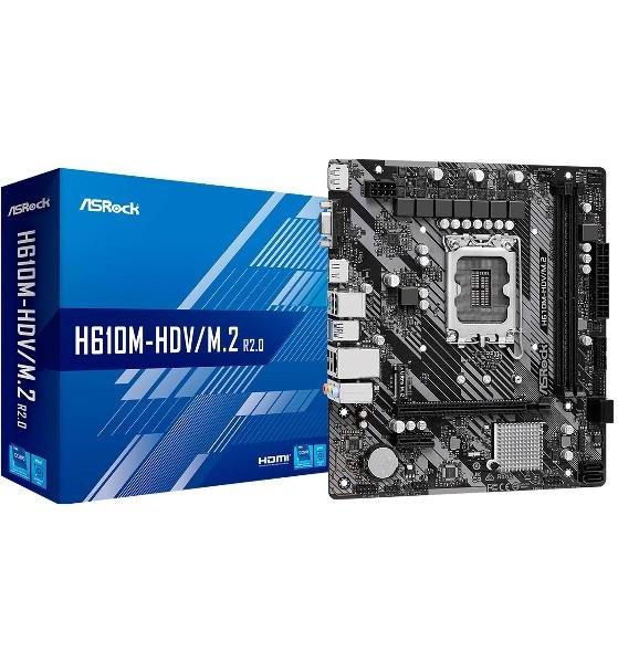 Материнская плата ASRock H610M-HDV/M.2 R 2.0 (LGA1700, mATX)