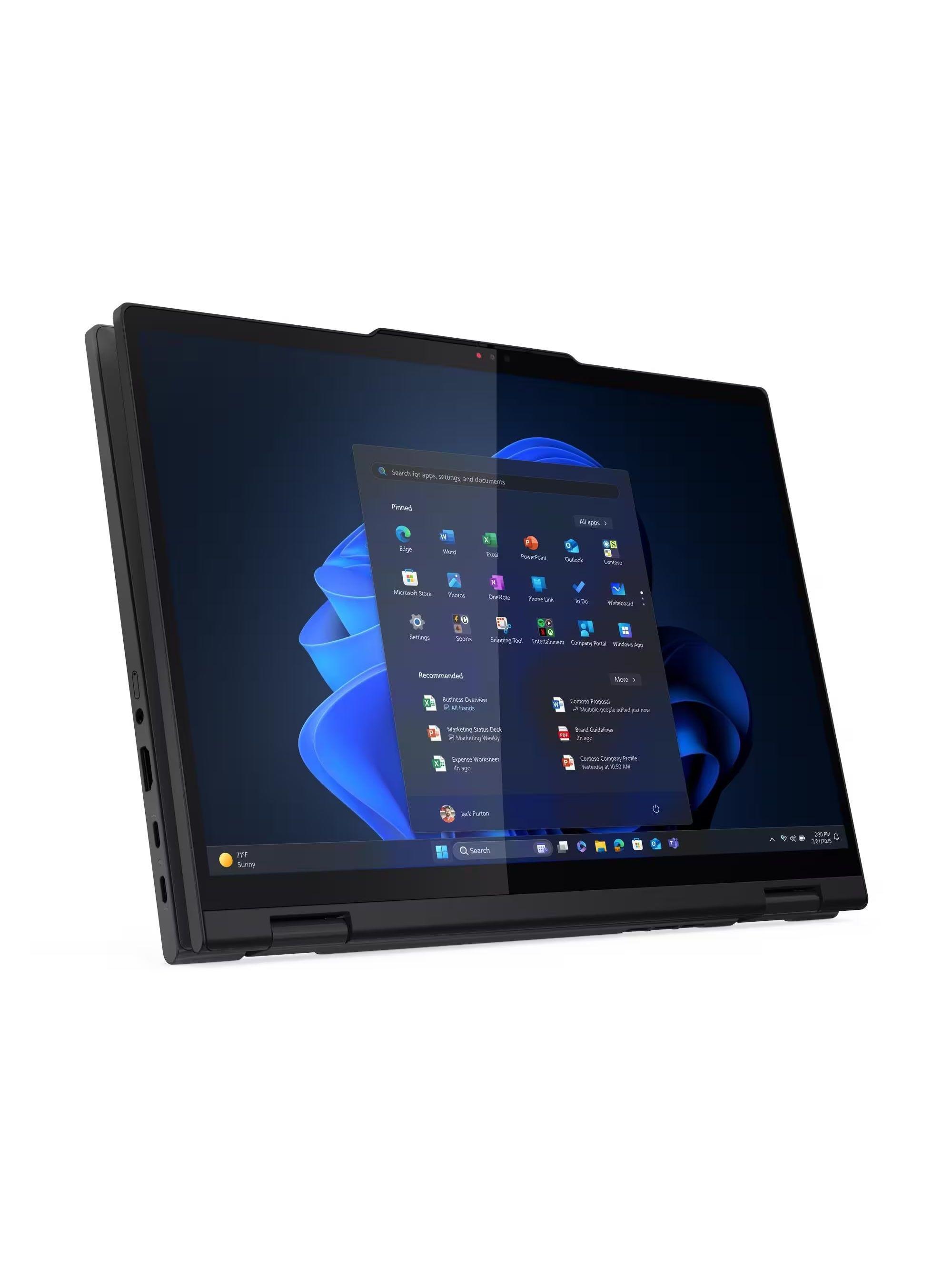 14" Ноутбук Lenovo ThinkPad T14s 2-in-1 Gen 1 черный — фото 4