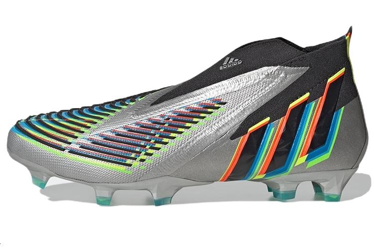 Бутсы Adidas Predator Edge+ FG, серебристый/черный, размер 40# EU
