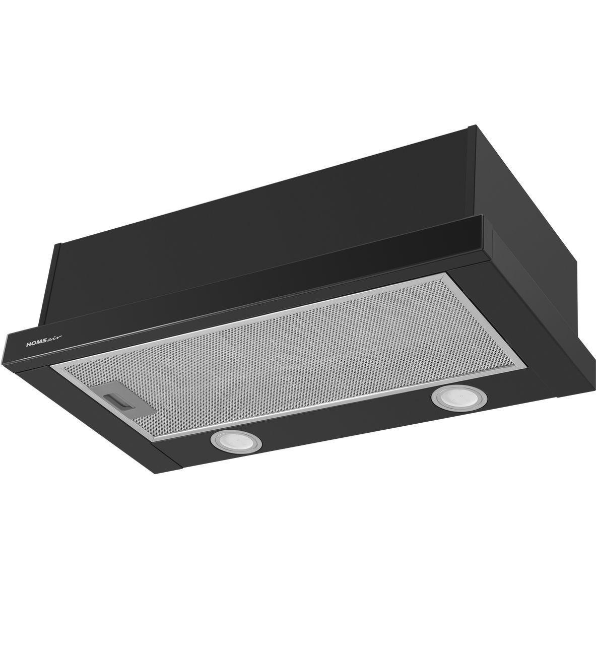 Изображение товара Вытяжка HOMSAir Flat 60 Glass черный - стиль и мощность для кухни Изображение товара Вытяжка HOMSAir Flat 60 Glass черный - стиль и мощность для кухни