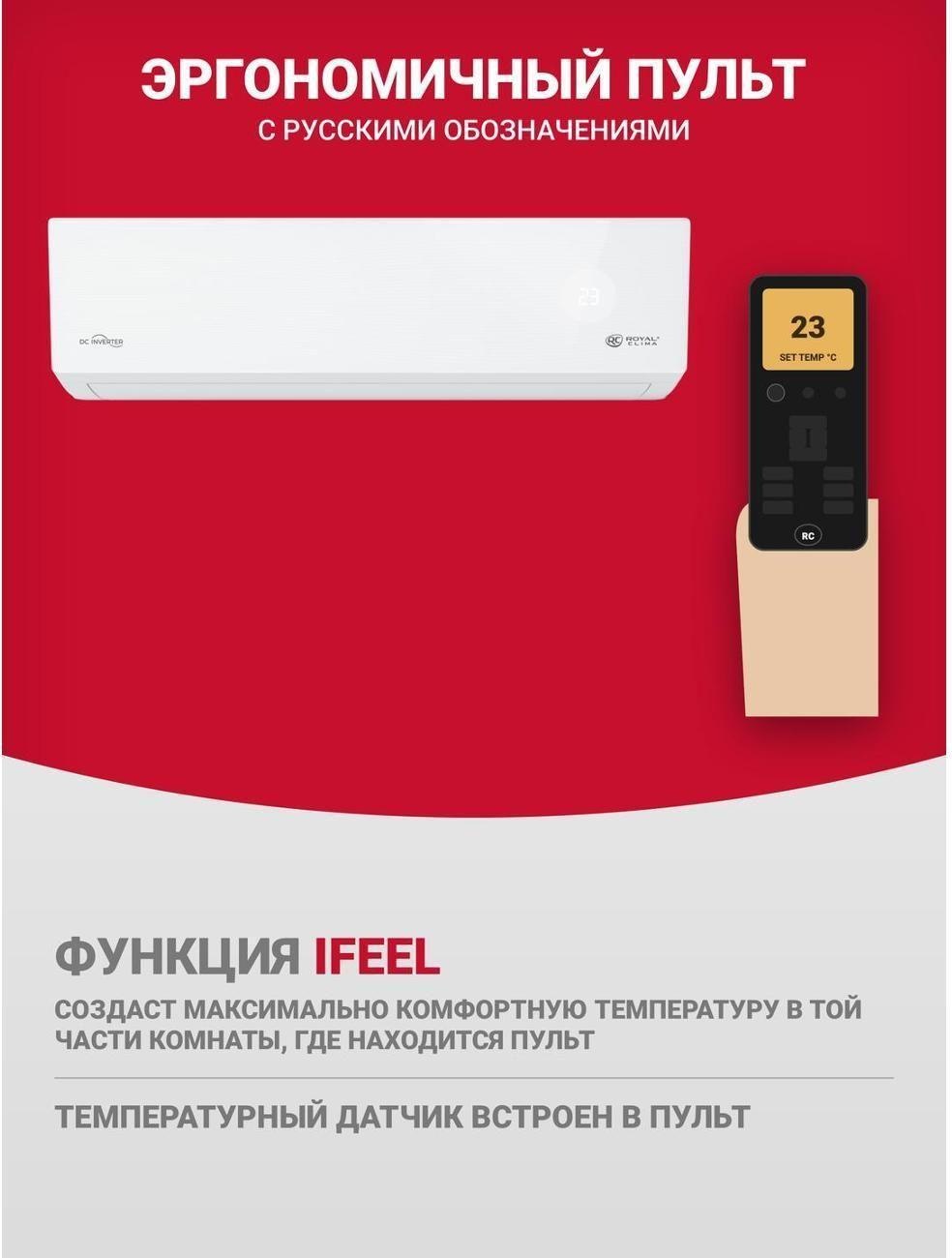 Настенный кондиционер Royal Clima Optimum RCI-OME35HN — фото 6