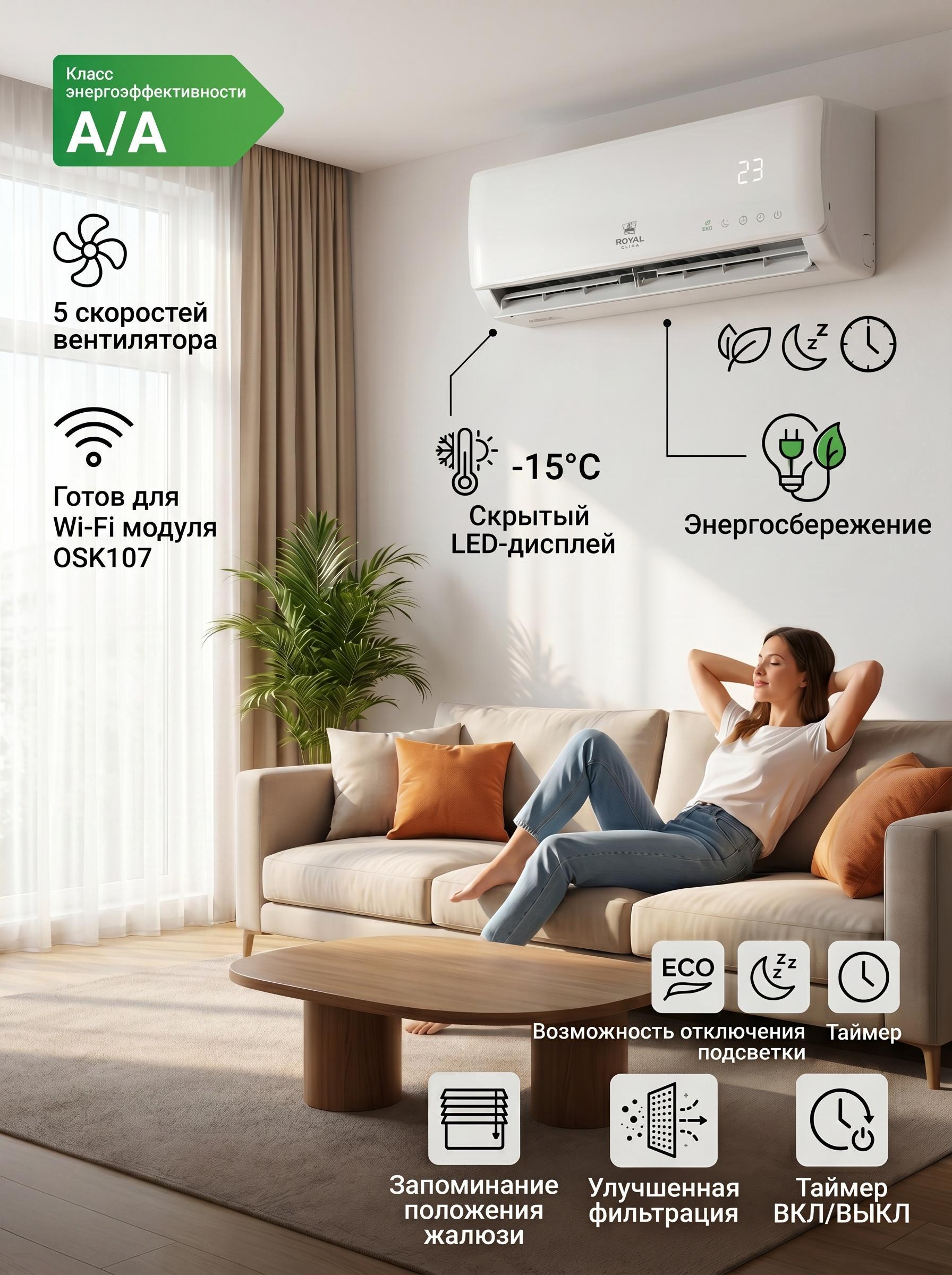 Настенный кондиционер Royal Clima Optimum RCI-OME28HN — фото 1