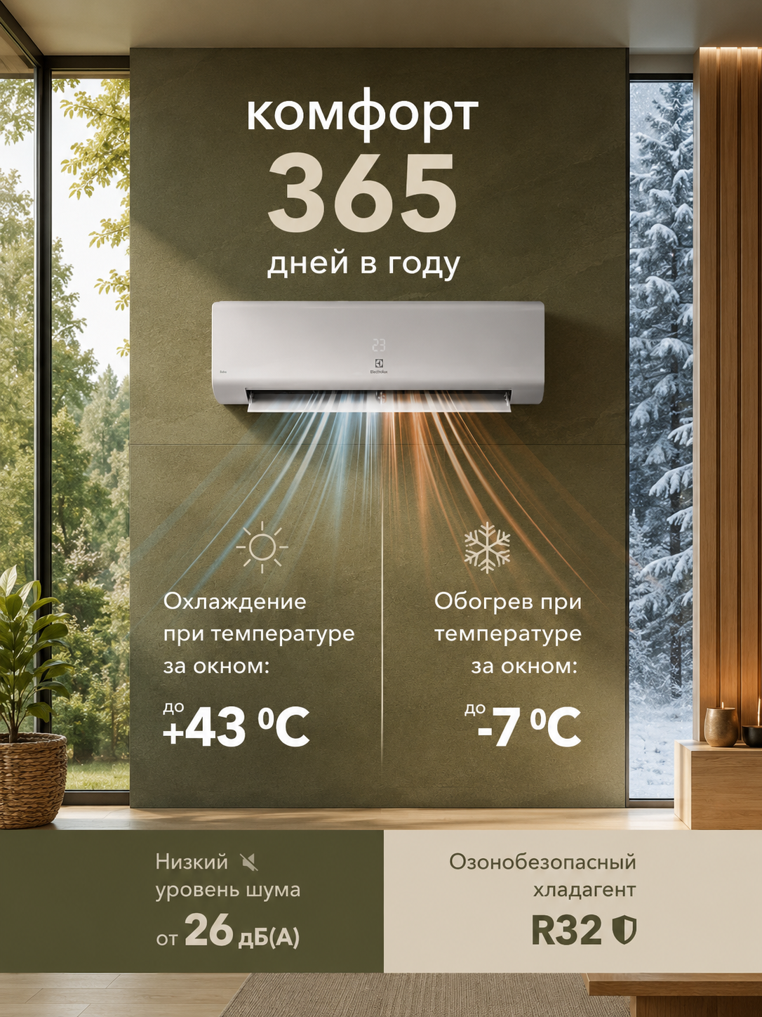 Сплит-система Electrolux EACS-07HSL/N8 — фото 3