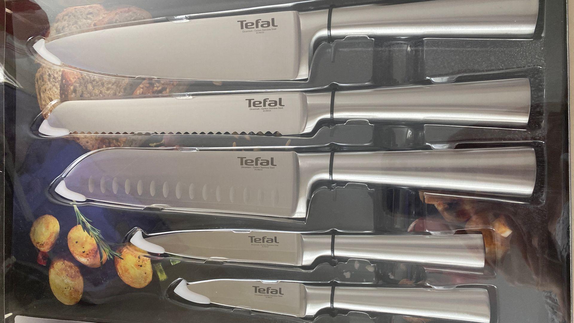 Набор кухонных ножей Tefal Expertise (5 ножей) K121S575 - отзывы  покупателей и владельцев | М.Видео - Москва