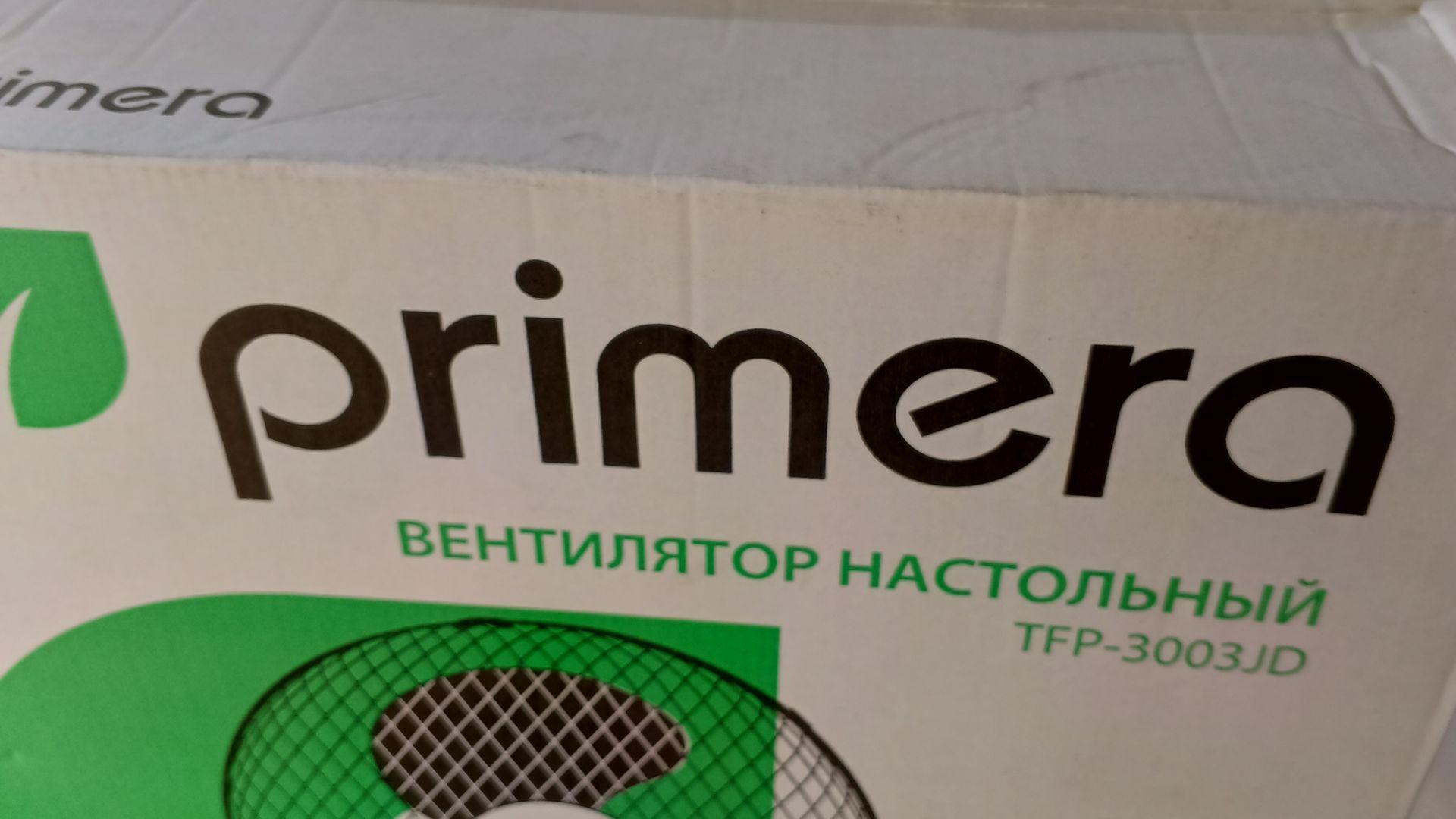 Вентилятор настольный Primera TFP-3003JD - отзывы покупателей и владельцев  | М.Видео - Москва